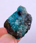 8.6grs GEM SILICA CHRYSOCOLLA Blue Chalcedony Rough Peru Mineral Specimen S71