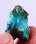 8.2grs GEM SILICA CHRYSOCOLLA Blue Chalcedony Rough Peru Mineral Specimen S75
