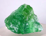 6.1cms EMERALD GREEN FLUORITE Blue Peru Huanzala Mine New Find Rare Gemmy Shiny Crystals Collector Mineral Specimen K71