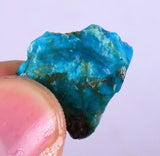 13carats GEM SILICA CHRYSOCOLLA Chalcedony Peru High Yield New Find Rough Sky Blue Translucent Rare Mineral Specimen S66