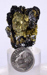 3.4cms SPHALERITE CHALCOPYRITE QUARTZ Crystals Mineral Specimen Peru Collector M202