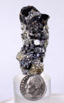 4.7cms SPHALERITE QUARTZ PYRITE Crystals Mineral Specimen Peru Collector M204