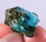 8.2grs GEM SILICA CHRYSOCOLLA Blue Chalcedony Rough Peru Mineral Specimen S75