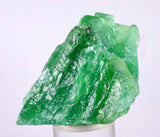 6.3cms EMERALD GREEN FLUORITE Blue Peru Huanzala Mine New Find Rare Gemmy Shiny Crystals Collector Mineral Specimen K70