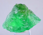 6.1cms EMERALD GREEN FLUORITE Blue Peru Huanzala Mine New Find Rare Gemmy Shiny Crystals Collector Mineral Specimen K71