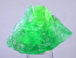 6.1cms EMERALD GREEN FLUORITE Blue Peru Huanzala Mine New Find Rare Gemmy Shiny Crystals Collector Mineral Specimen K71