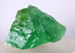 6.1cms EMERALD GREEN FLUORITE Blue Peru Huanzala Mine New Find Rare Gemmy Shiny Crystals Collector Mineral Specimen K71