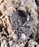 6.6cms PROUSTITE RUBY SILVER Acanthite Crystals Uchucchacua Mine Peru Mineral Specimen H279