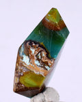 32carats GEM SILICA CHRYSOCOLLA Emeraldine Chalcedony Free Form Lily Mine Scenic Quartz Malachite Peru Emerald Color Jade Color BE926