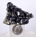 4.7cms SPHALERITE QUARTZ PYRITE Crystals Mineral Specimen Peru Collector M200