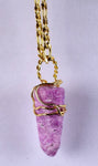 3.1 cms RUBY CRYSTAL CORUNDUM Pendant Necklace Wire Wrapping Jewelry Handicraft Natural Rough Red Tanzania Mineral Specimen J533
