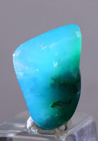 6.5 carats GEM SILICA CHRYSOCOLLA Chalcedony Lily Mine Peru Tumbled Quartz B931