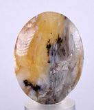 16.3 Grams BLUE OPAL CABOCHON Scenic Pendant Wire Wrap Caribean Peru Pendant Jewelry B942
