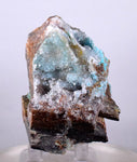 6.2cms DRUZY CHRYSOCOLLA QUARTZ Lily Mine Peru  Malachite Stalactite Suiseki Mineral Specimen DE219