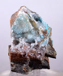 6.2cms DRUZY CHRYSOCOLLA QUARTZ Lily Mine Peru  Malachite Stalactite Suiseki Mineral Specimen DE219