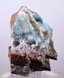 6.2cms DRUZY CHRYSOCOLLA QUARTZ Lily Mine Peru  Malachite Stalactite Suiseki Mineral Specimen DE219