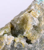 5.5cms DRUZY CHRYSOCOLLA QUARTZ Lily Mine Peru  Malachite Stalactite Suiseki Mineral Specimen DE222