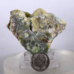 5.5cms DRUZY CHRYSOCOLLA QUARTZ Lily Mine Peru  Malachite Stalactite Suiseki Mineral Specimen DE222