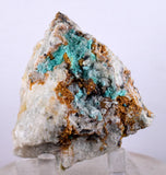 5.9cms CHRYSOCOLLA MALACHITE SELENITE Crystals Peru Quartz Calcite Barite ? Brochantite ? Ajoite ? Rosasite ? Mineral Specimen   Peru C904