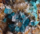 5.2cms CHRYSOCOLLA MALACHITE SELENITE Crystals Peru Quartz Calcite Barite ? Brochantite ? Ajoite ? Rosasite ? Mineral Specimen  Peru C907