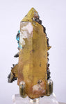 6.9cms QUARTZ CHRYSOCOLLA TENTADORA Mine Peru Grape Botryoidal Stalactite Crystals Rare Ajoite (?) Heterogenite (?) Mineral Specimen ce885