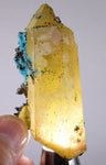 6.9cms QUARTZ CHRYSOCOLLA TENTADORA Mine Peru Grape Botryoidal Stalactite Crystals Rare Ajoite (?) Heterogenite (?) Mineral Specimen ce885