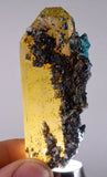 6.9cms QUARTZ CHRYSOCOLLA TENTADORA Mine Peru Grape Botryoidal Stalactite Crystals Rare Ajoite (?) Heterogenite (?) Mineral Specimen ce885