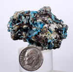4.5cms CHRYSOCOLLA GRAPE BOTRYOIDAL Crystals Blue Shattuckite Turquoise Ajoite ? Color Stalactite ce890
