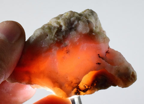 88.9Grams PINK OPAL ROUGH A A Quality Jewelry Pendant Peru Coral Color P225