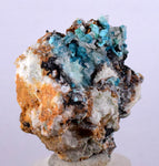 3.7cms CHRYSOCOLLA MALACHITE SELENITE Crystals Peru Quartz Calcite Barite ? Brochantite ? Ajoite ? Rosasite ? Mineral Specimen  Peru C912