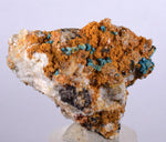4.1cms CHRYSOCOLLA MALACHITE SELENITE Crystals Peru Quartz Calcite Barite ? Brochantite ? Ajoite ? Rosasite ? Mineral Specimen  Peru C913