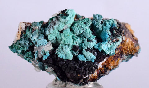 3.2cms CHRYSOCOLLA MALACHITE SELENITE Crystals Peru Quartz Calcite Barite ? Brochantite ? Ajoite ? Rosasite ? Mineral Specimen  Peru C915
