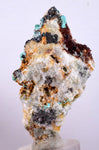 5.4cms CHRYSOCOLLA MALACHITE SELENITE Crystals Peru Quartz Calcite Barite ? Brochantite ? Ajoite ? Rosasite ? Mineral Specimen  Peru C916