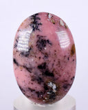 3.7cms PINK OPAL CABOCHON Landscape Pendant Quartz Dendrites Coral Color B941