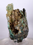 8.2cms DRUZY CHRYSOCOLLA STALACTITE Shiny Crystals Gem Silica Peru Quartz Mineral Specimen D217