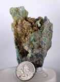 8.2cms DRUZY CHRYSOCOLLA STALACTITE Shiny Crystals Gem Silica Peru Quartz Mineral Specimen D217