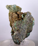 8.2cms DRUZY CHRYSOCOLLA STALACTITE Shiny Crystals Gem Silica Peru Quartz Mineral Specimen D217