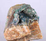 4.1cms DRUZY CHRYSOCOLLA QUARTZ Lily Mine Peru  Malachite Stalactite Suiseki Mineral Specimen DE218