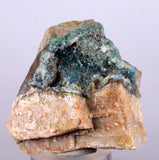 4.1cms DRUZY CHRYSOCOLLA QUARTZ Lily Mine Peru  Malachite Stalactite Suiseki Mineral Specimen DE218