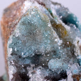 6.2cms DRUZY CHRYSOCOLLA QUARTZ Lily Mine Peru  Malachite Stalactite Suiseki Mineral Specimen DE219