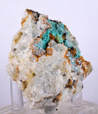 5.9cms CHRYSOCOLLA MALACHITE SELENITE Crystals Peru Quartz Calcite Barite ? Brochantite ? Ajoite ? Rosasite ? Mineral Specimen   Peru C904