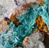 5.9cms CHRYSOCOLLA MALACHITE SELENITE Crystals Peru Quartz Calcite Barite ? Brochantite ? Ajoite ? Rosasite ? Mineral Specimen   Peru C904