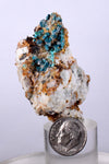 5.2cms CHRYSOCOLLA MALACHITE SELENITE Crystals Peru Quartz Calcite Barite ? Brochantite ? Ajoite ? Rosasite ? Mineral Specimen  Peru C907