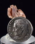 1.3 cms GEM RHODOCHROSITE CRYSTALS Uchuchaccua Mine Old Stock Collector Peru Mineral Specimen RE447