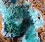 4.4cms CHRYSOCOLLA MALACHITE SELENITE Crystals Peru Quartz Calcite Barite ? Brochantite ? Ajoite ? Rosasite ? Mineral Specimen  Peru C911