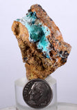 4.4cms CHRYSOCOLLA MALACHITE SELENITE Crystals Peru Quartz Calcite Barite ? Brochantite ? Ajoite ? Rosasite ? Mineral Specimen  Peru C911
