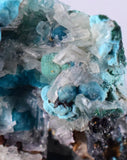 3.7cms CHRYSOCOLLA MALACHITE SELENITE Crystals Peru Quartz Calcite Barite ? Brochantite ? Ajoite ? Rosasite ? Mineral Specimen  Peru C912