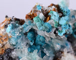 3.7cms CHRYSOCOLLA MALACHITE SELENITE Crystals Peru Quartz Calcite Barite ? Brochantite ? Ajoite ? Rosasite ? Mineral Specimen  Peru C912