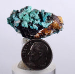3.2cms CHRYSOCOLLA MALACHITE SELENITE Crystals Peru Quartz Calcite Barite ? Brochantite ? Ajoite ? Rosasite ? Mineral Specimen  Peru C915