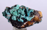 3.2cms CHRYSOCOLLA MALACHITE SELENITE Crystals Peru Quartz Calcite Barite ? Brochantite ? Ajoite ? Rosasite ? Mineral Specimen  Peru C915